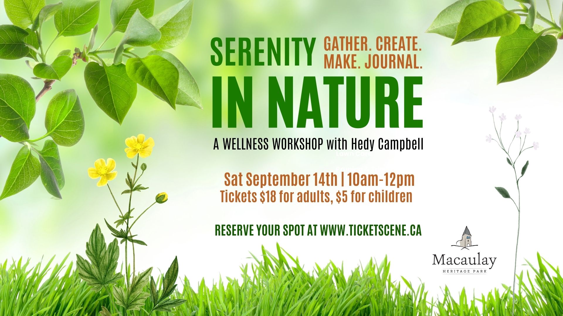 Serenity in Nature: A Wellness Workshop with Hedy Campbell