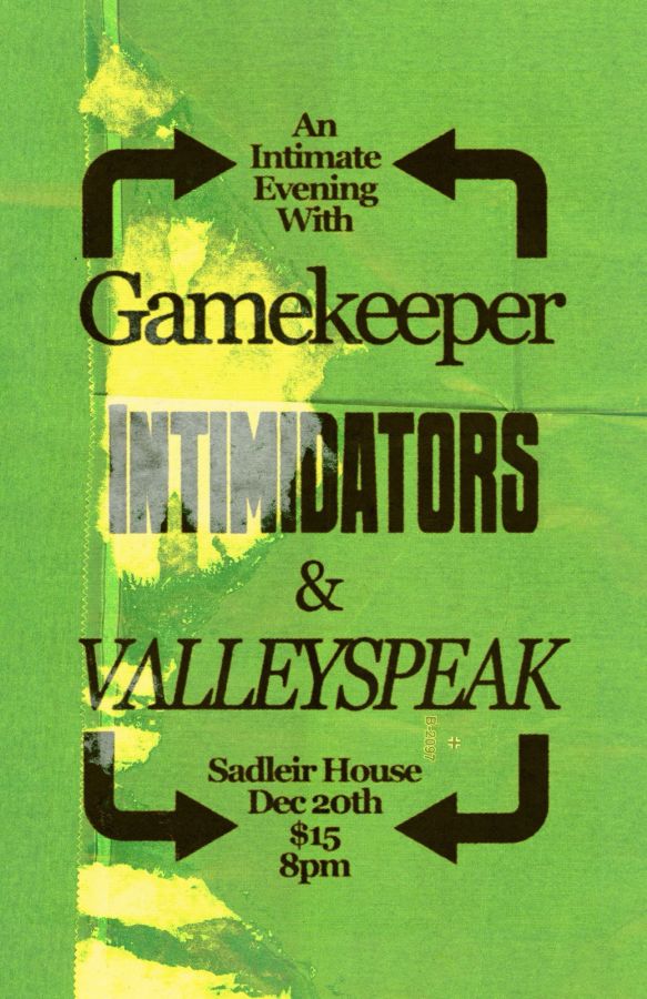 An Intimate Evening w/Valleyspeak, Intimidators, Gamekeeper