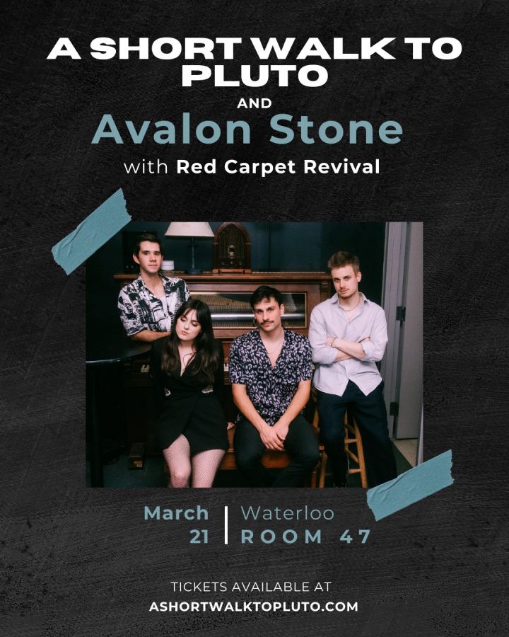 A Short Walk to Pluto & Avalon Stone LIVE in Waterloo with Red Carpet Revival