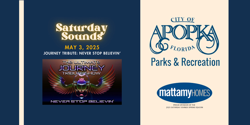 Journey Tribute: Never Stop Believin' - Saturday Sounds  at the Apopka Amphitheater