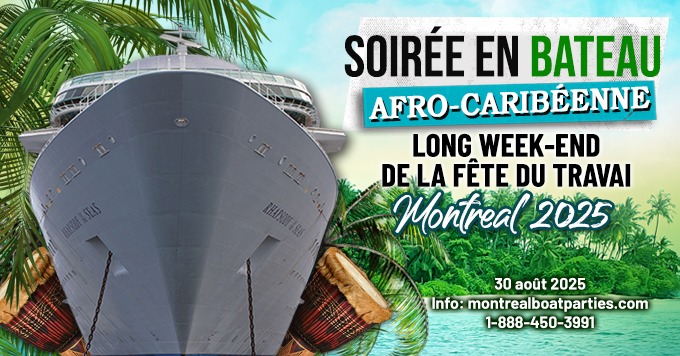 Soirée en Bateau Afro-Caribéenne – Fête du Travail à Montréal 2025