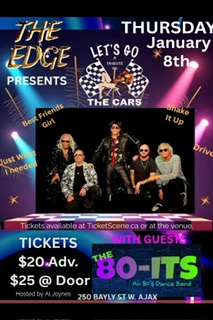 LETS GO  (A TRIBUTE TO THE CARS)   WITH SPECIAL GUESTS THE 80-ITS   (2 BANDS)