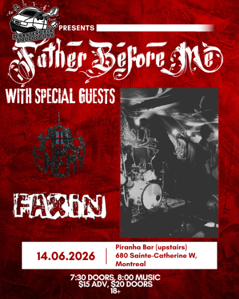 Father Before Me (NYC) with special guests You Enemy and FAXIN at Piranha Bar!
