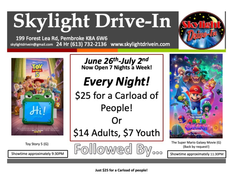 Skylight Drive-In! Toy Story 5 WITH The Super Mario Galaxy Movie
