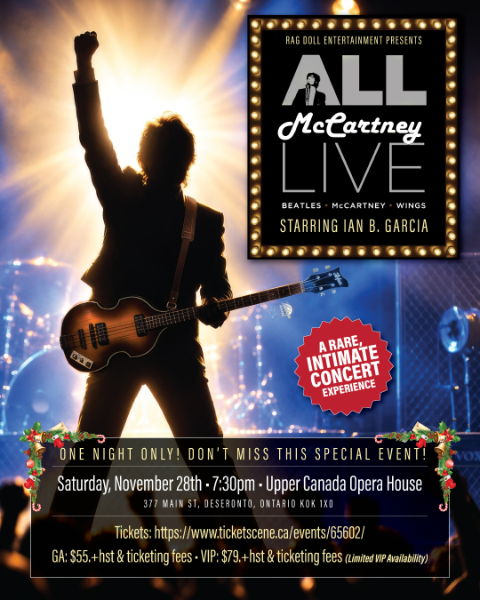 ALL McCARTNEY LIVE — A Tribute to Paul McCartney: The Beatles, Wings & Solo Hits