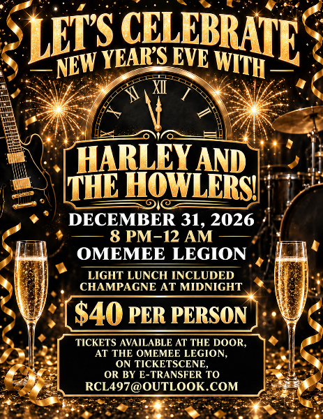 Omemee Legion - New Year's Eve Dance
